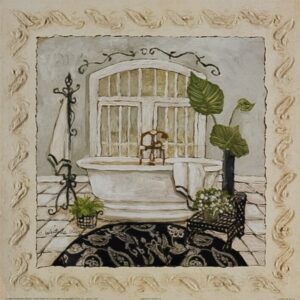 Serenity Bath II, by Olson - 12x12 Art Poster Print for Wall, Home Decor - Image 2