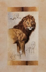 Lion, by Gibson - 10x16 Art Poster Print for Wall, Home Decor - Image 2