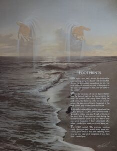 Footprints Poem - 11x14 Art Poster Print for Wall, Home Decor - Image 2