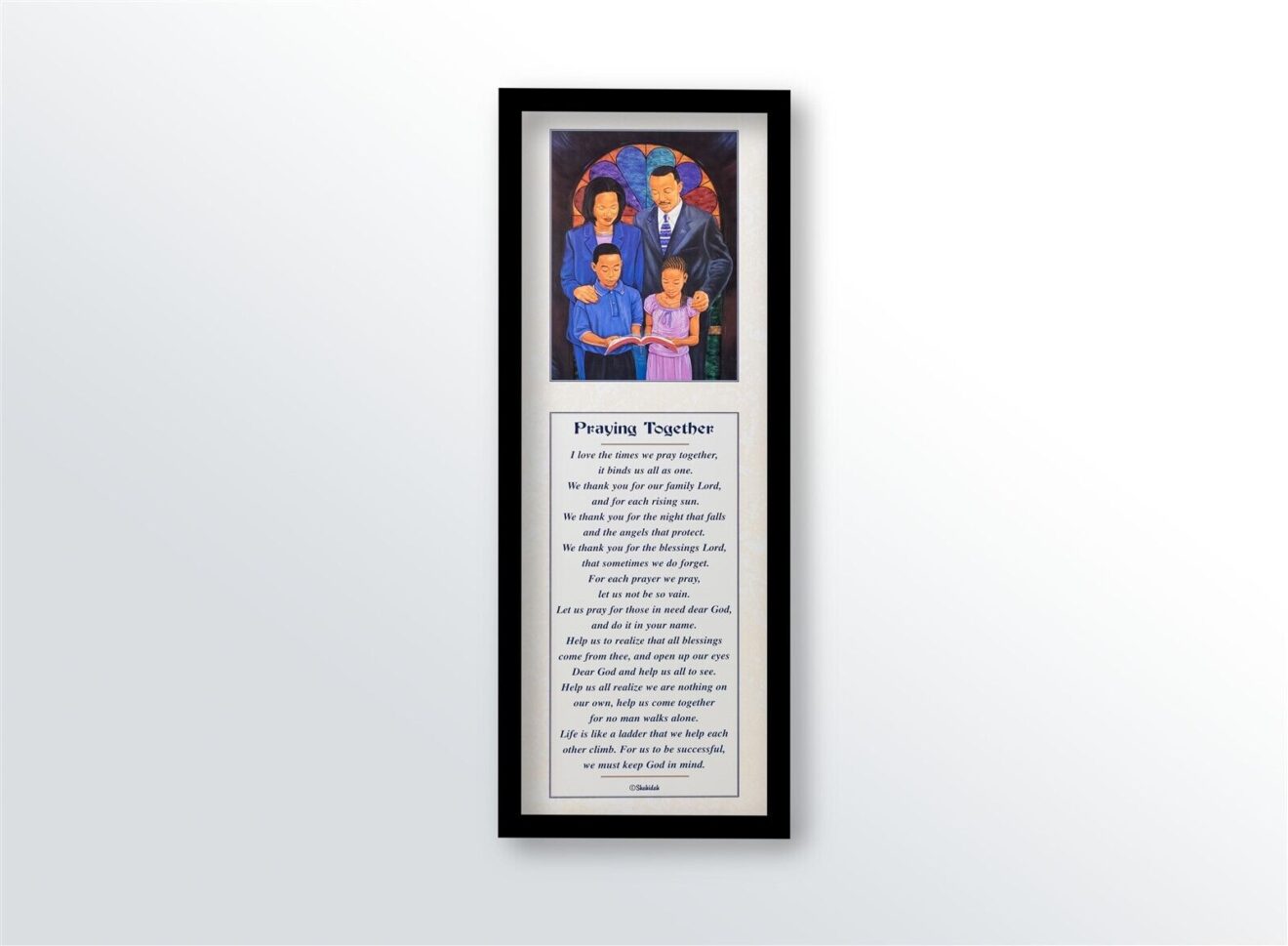 Praying Together, by Shahidah - 12x36 Art Poster Print for Wall, Home Decor - Image 3