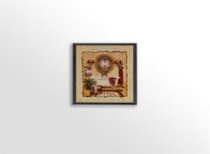 Art Deco Bath I+II, by Olson - 12x12 Art Poster Print for Wall, Home Decor - Image 3