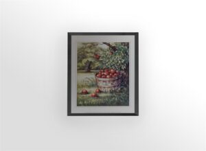 Apple Basket III, by Sibley - 11x14 Art Poster Print for Wall, Home Decor - Image 3
