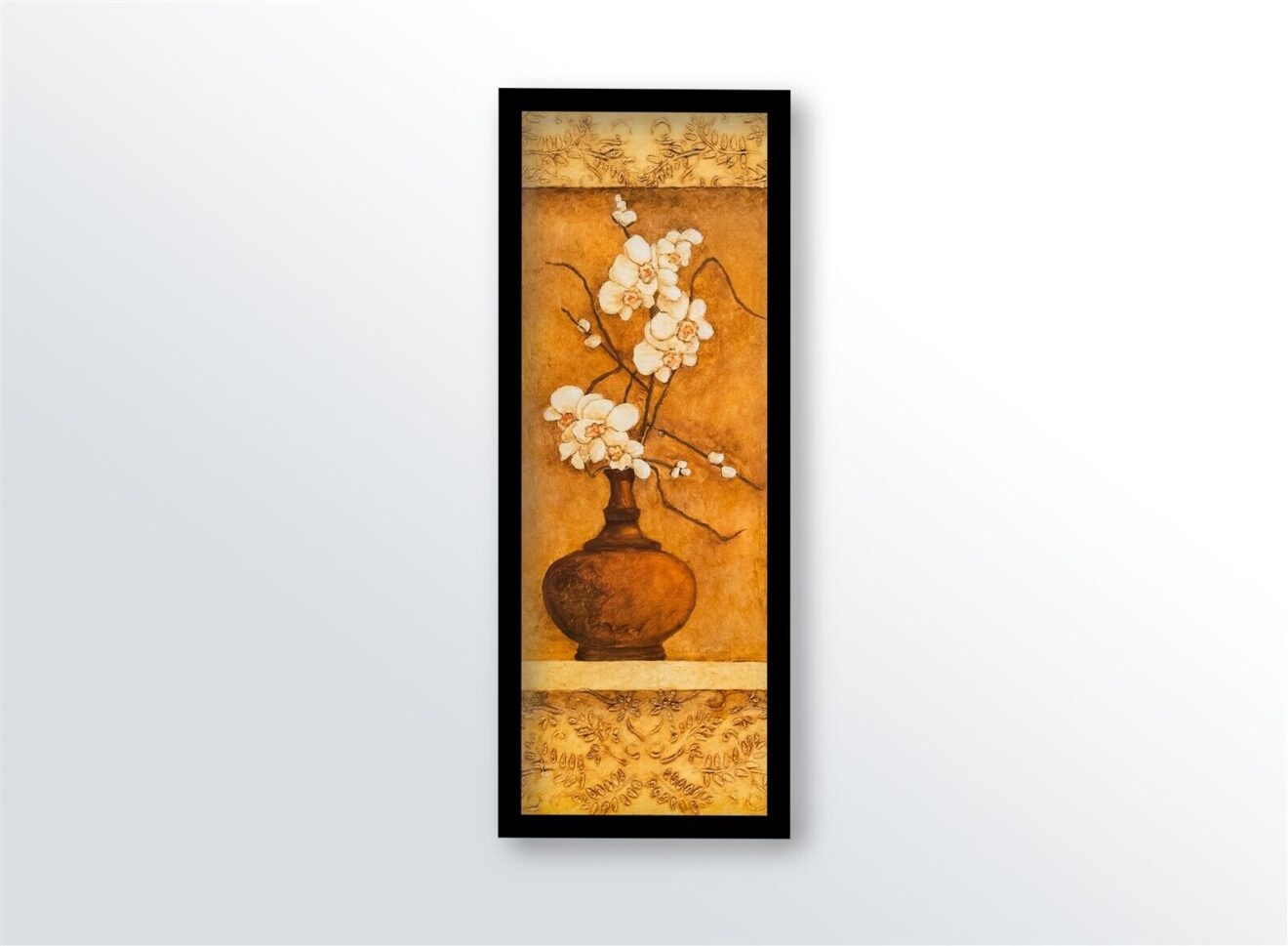 Orchids On Honey I, by Olson - 12x36 Art Poster Print for Wall, Home Decor - Image 3