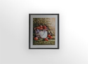 Apple Basket II, by Sibley - 11x14 Art Poster Print for Wall, Home Decor - Image 3