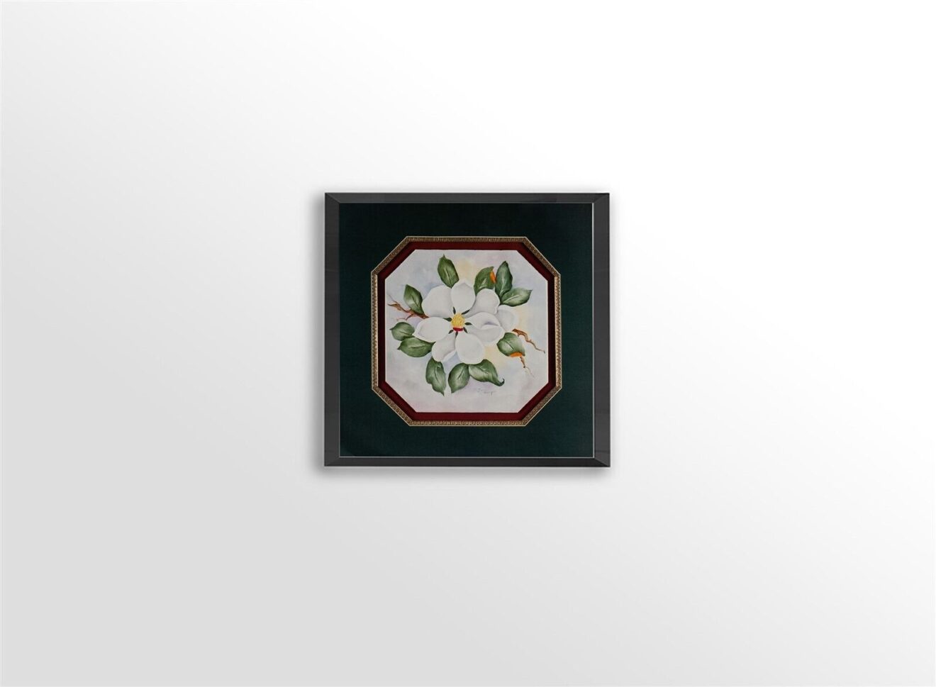 White Flower, by Bourgan - 16x16 Art Poster Print for Wall, Home Decor - Image 3