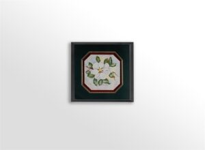 White Flower, by Bourgan - 16x16 Art Poster Print for Wall, Home Decor - Image 3