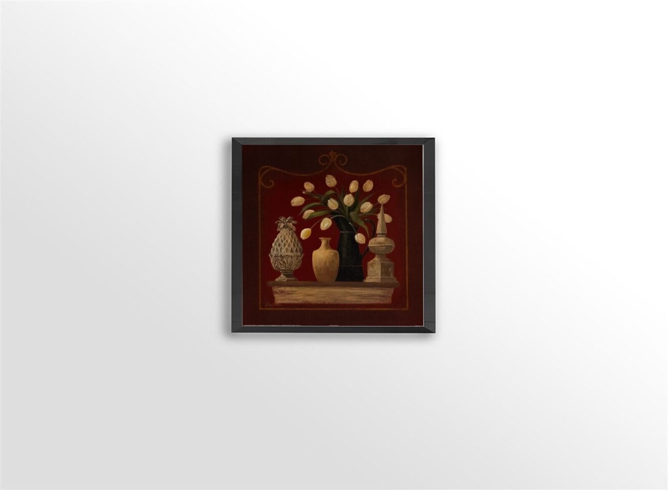 Tulip Pitcher II, by Gloria Eriksen - 16x16 Art Poster Print for Wall, Home Decor - Image 3