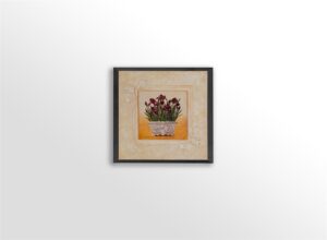 Red irises, by Gloria Eriksen - 16x16 Art Poster Print for Wall, Home Decor - Image 3