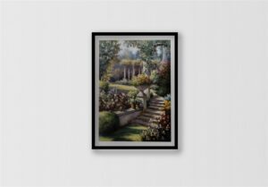 Bass harbor head Lighthouse, by Chun - 28x34 Art Poster Print for Wall, Home Decor - Image 3