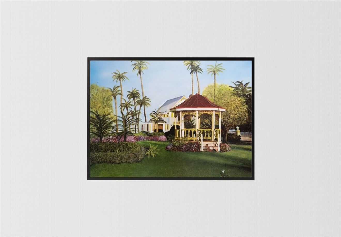 Gazebo, by HL Woodall - 24x34 Art Poster Print for Wall, Home Decor - Image 3