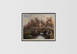 Brighting Sea Creek, by Carl Valente - 24.5x30 Art Poster Print for Wall, Home Decor - Image 3