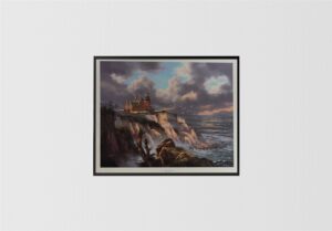 Block Island Lighthouse, by Reichardt - 24.5x30 Art Poster Print for Wall, Home Decor - Image 3