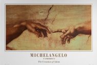The Creation of Adam I, by Michelangelo - 24x36 Art Poster Print for Wall, Home Decor - Image 3