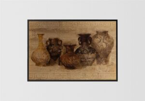 Row of Vessels, by Hristova - 24x36 Art Poster Print for Wall, Home Decor - Image 3