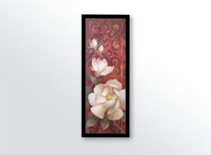 Magnolia Melody II, by Elaine Vollhardt - 12x36 Art Poster Print for Wall, Home Decor - Image 3