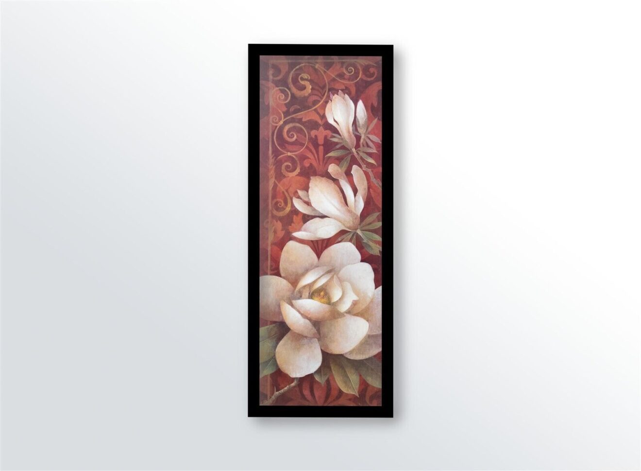 Magnolia Melody I, by Elaine Vollhardt - 12x36 Art Poster Print for Wall, Home Decor - Image 3