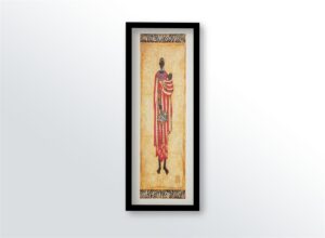 Kuba Figures I, by Shannon - 12x36 Art Poster Print for Wall, Home Decor - Image 3