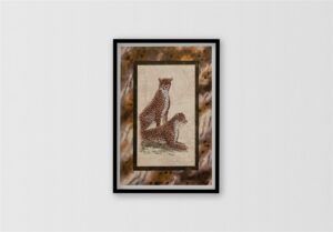 Cheetahs, by Kruskamp - 13x17 Art Poster Print for Wall, Home Decor - Image 3