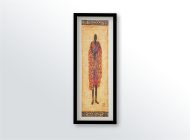 Bogolan Figure II, by Shannon - 12x36 Art Poster Print for Wall, Home Decor - Image 3