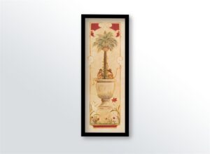 Atrium Palm I, by Gloria Eriksen - 12x36 Art Poster Print for Wall, Home Decor - Image 3