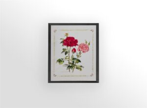 Two Roses, by Cappello - 11x14 Art Poster Print for Wall, Home Decor - Image 3