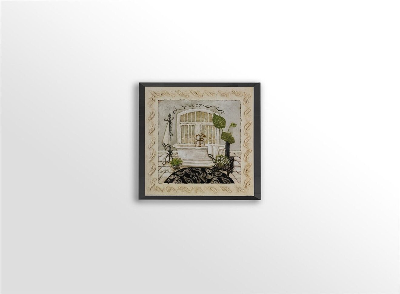 img 3 Serenity Bath II, by Olson - 12x12 Art Poster Print for Wall, Home Decor - Image 3