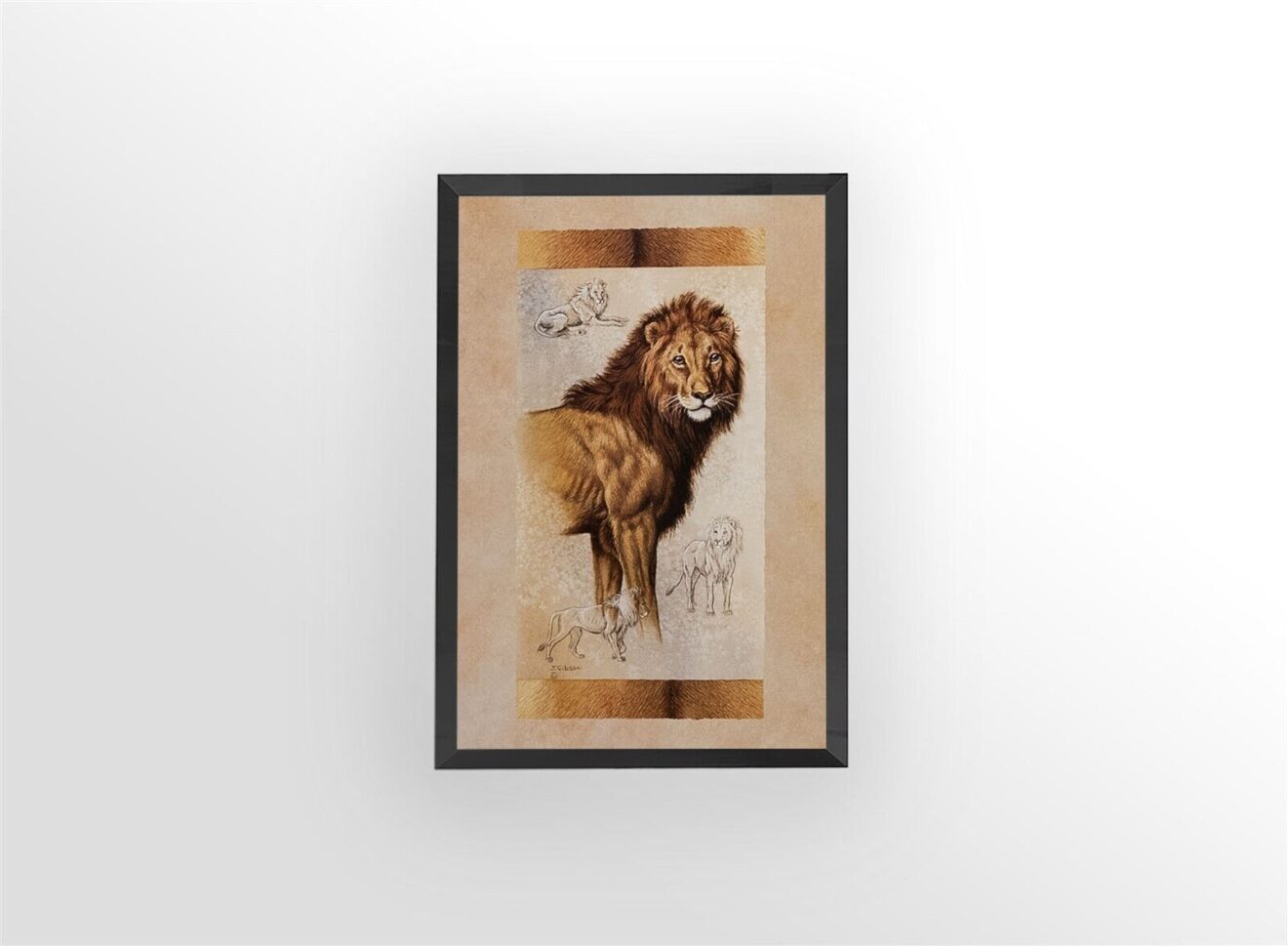 img 3 Lion, by Gibson - 10x16 Art Poster Print for Wall, Home Decor - Image 3
