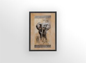Elephant, by Gibson - 10x16 Art Poster Print for Wall, Home Decor - Image 3