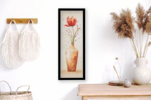 Tamara's Tulip, by Bowles - 12x36 Art Poster Print for Wall, Home Decor
