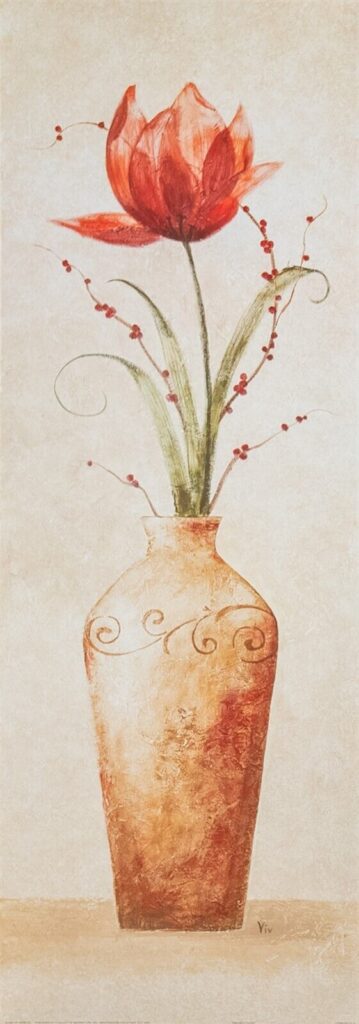 Tamara's Tulip, by Bowles - 12x36 Art Poster Print for Wall, Home Decor - Image 2