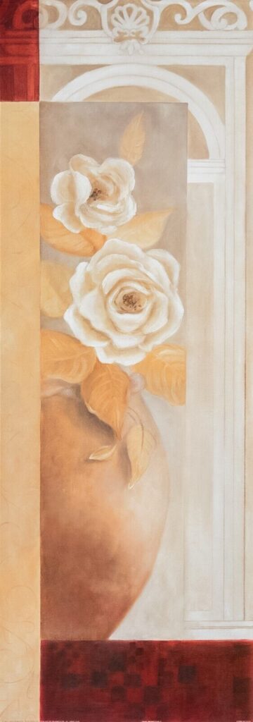 Rose Promenade I, by Robinson - 12x36 Art Poster Print for Wall, Home Decor - Image 2