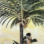 MONKEY PALM I - 8x20 Inch