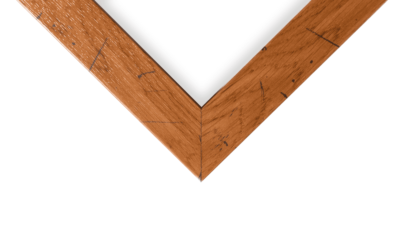 Distressed Oak 1" Flat Picture Frame - Image 2