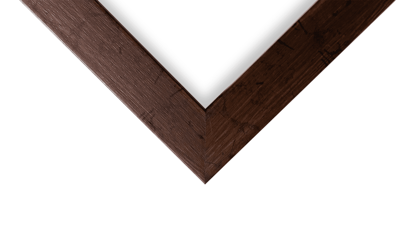 Distressed Mahogany 1" Flat Picture Frame - Image 3