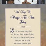 WE SAY A PRAYER FOR YOU TODAY (Male Version)- 8x20 Inch