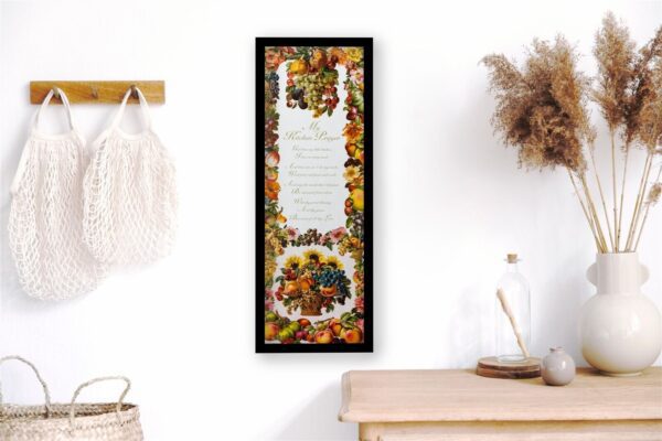 My Kitchen Prayer - 12x36 Art Poster Print for Wall, Home Decor