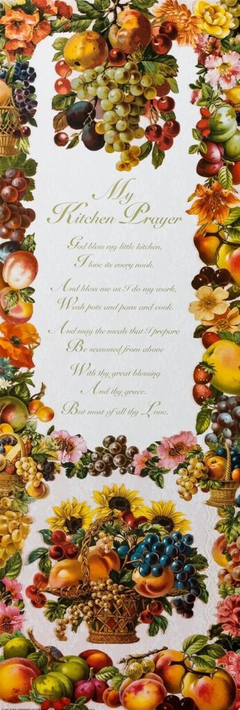 My Kitchen Prayer - 12x36 Art Poster Print for Wall, Home Decor - Image 2