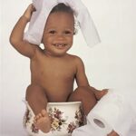 BABY WITH TOILET PAPER II - 8x10 Inch