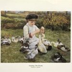 FEEDING THE DUCKS - 8x10 Inch