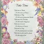 TAKE TIME - 8x10 Inch