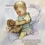 UN BEBE ES COME DIOS ( A BABY IS GOD'S WAY OF SAYING ) - SPANISH VERSION - 8x10 Inch