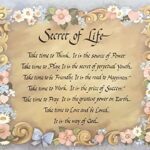 SECRET OF LIFE - 8x10 Inch