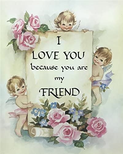5173uewwsfl-ac-1 I LOVE YOU, MY FRIEND - 8x10 Inch - Image 1