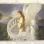 ANGEL ON STAIRS - 8x10 Inch