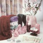 PINK BURGUNDY TOWEL - 8x10 Inch