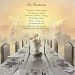 LA INVITACION ( THE INVITATION ), Spanish Version - 8x10 Inch