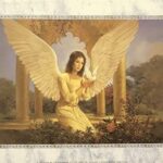 ANGEL WITH DOVE - 8x10 Inch