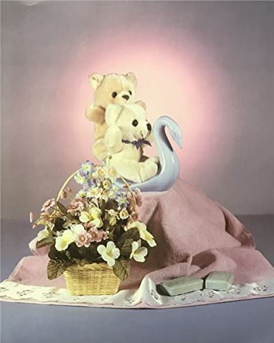 51o1xscp87l-ac-1 (1) TEDDY ON SWAN WITH PINK TOWEL - 8x10 Inch - Image 1