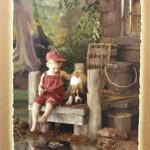 BABY WITH DOG - 8x10 Inch