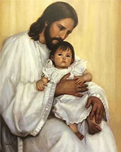 51ubg0gmzl-ac-1 JESUS WITH BABY - 8x10 Inch - Image 1